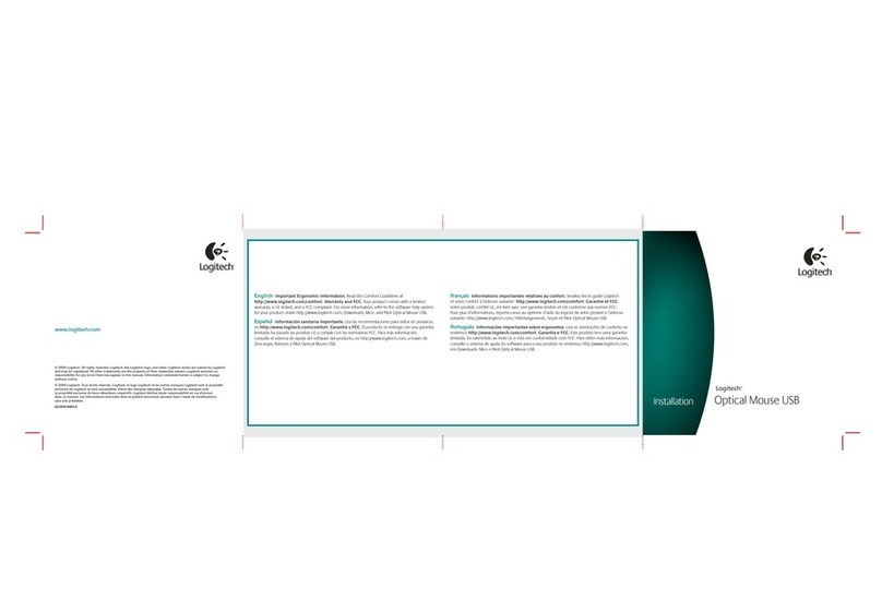 Logitech 931222-0403 - Optical Mouse USB Installation