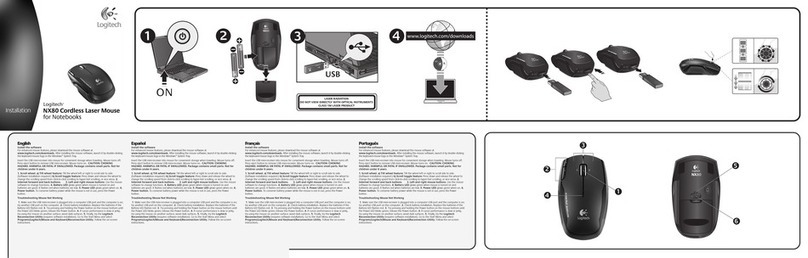 Logitech NX80 - Cordless Laser Mouse User manual