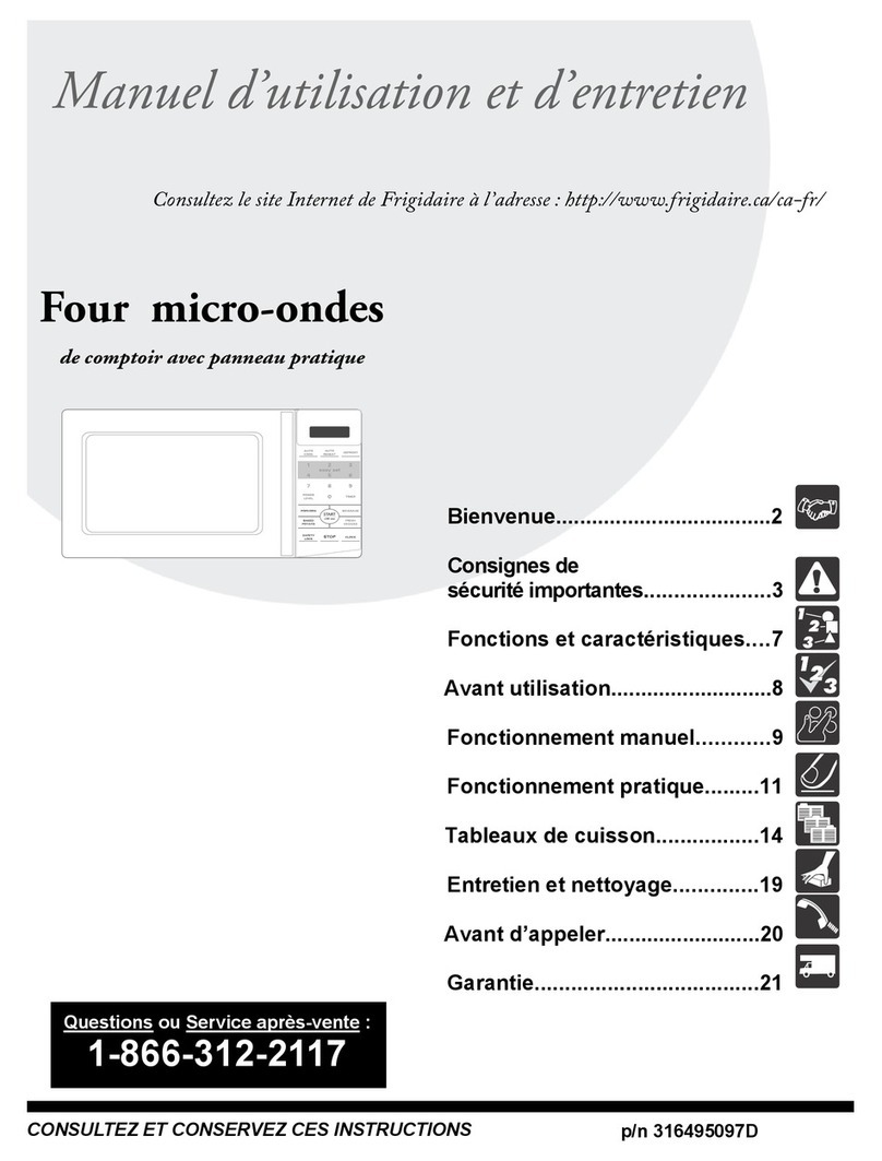 Frigidaire FFCM0724LB Manuel d’utilisation et d’entretien