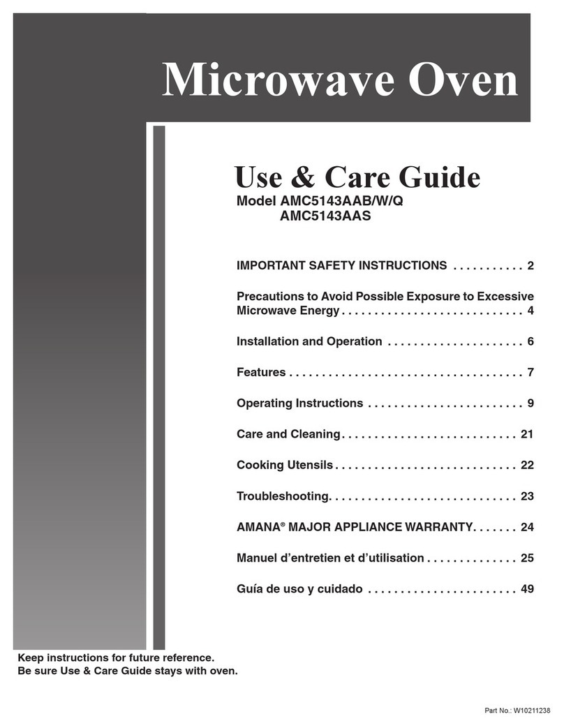 Amana AMC5143AAS User manual