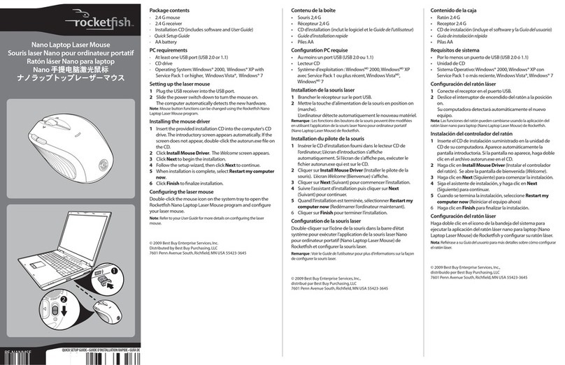 Rocket Fish RF-NANMSE User manual Rocket Fish RF-NANMSE User manual