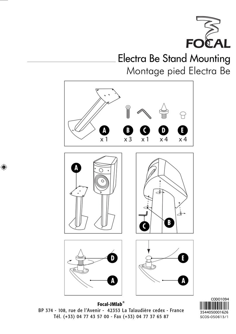 Focal Electra Be Mounting instructions