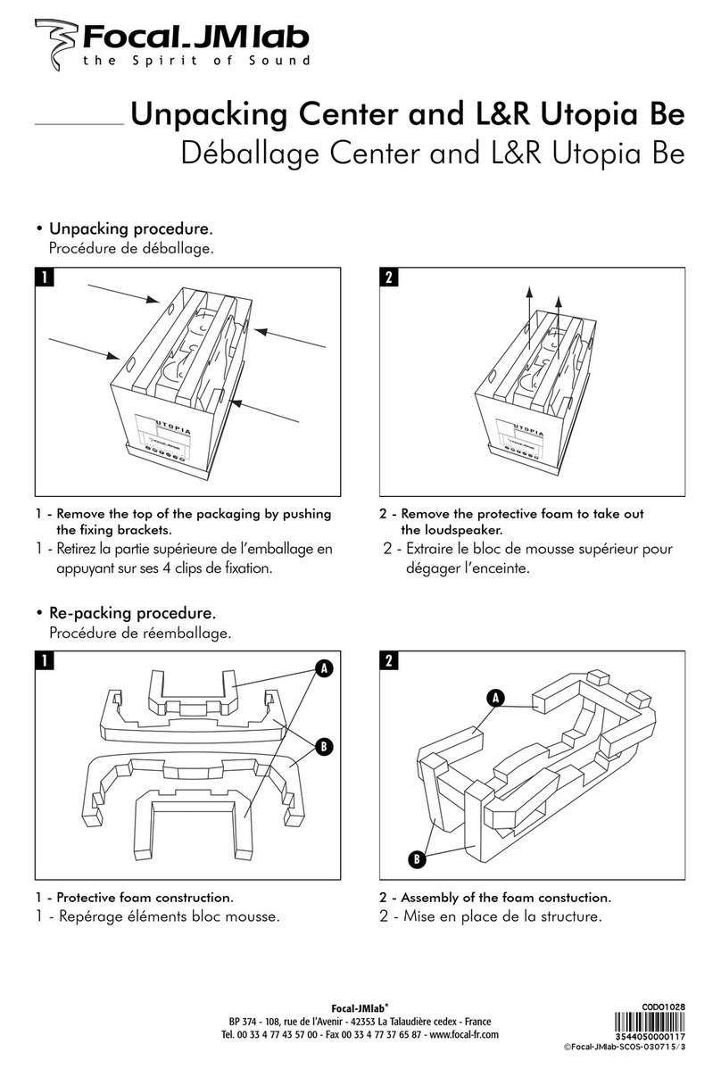 Focal Center UTOPIA BE User manual