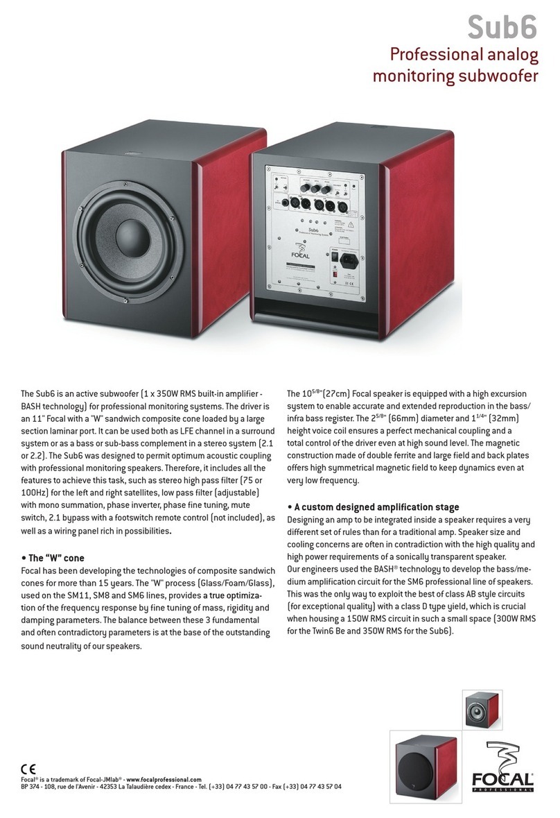 Focal SUB6 User manual