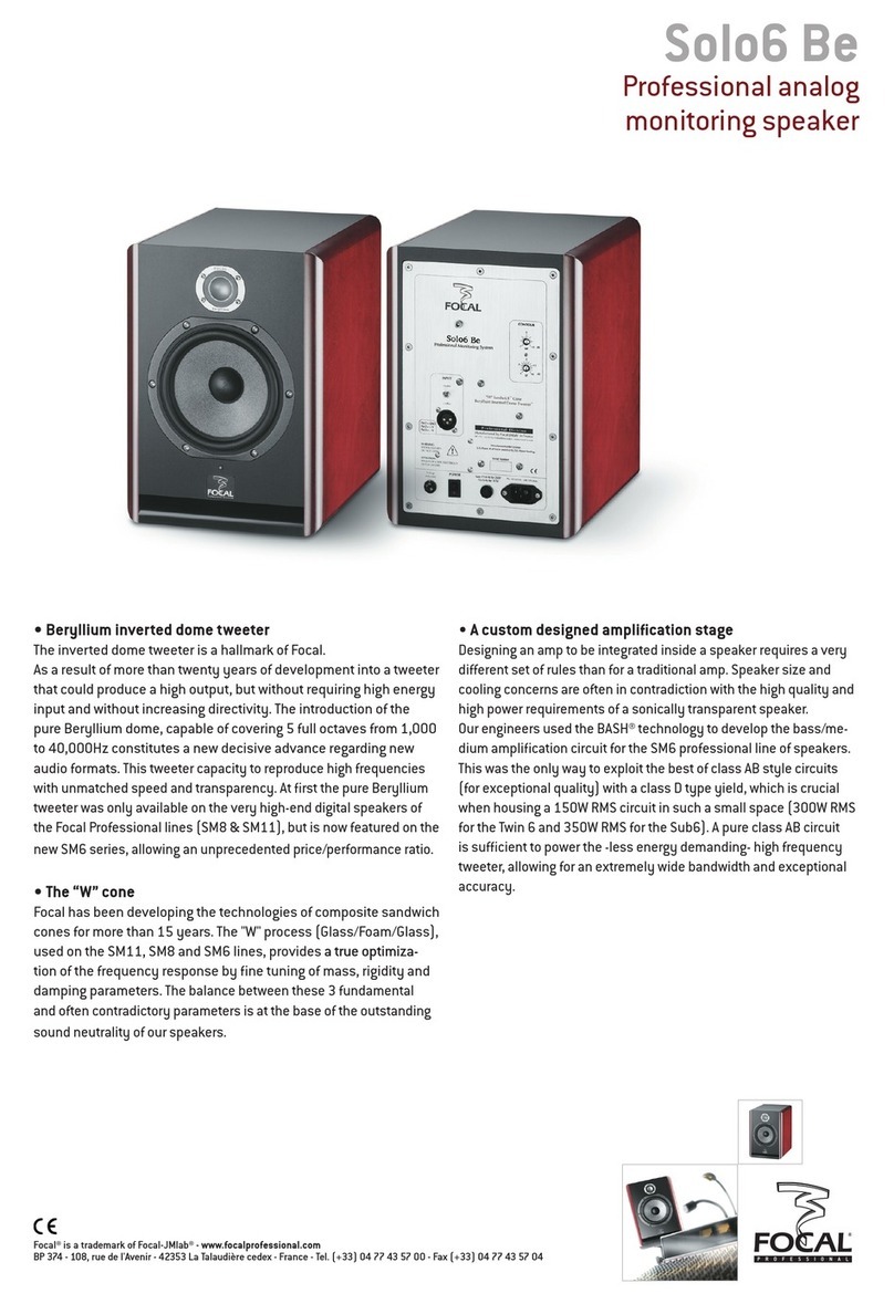 Focal Solo6 Be Technical specifications