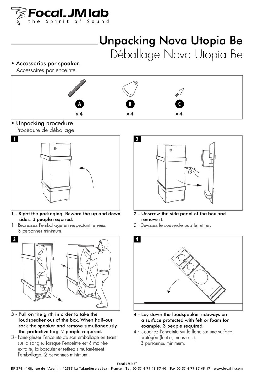 Focal Nova Utopia Be User manual