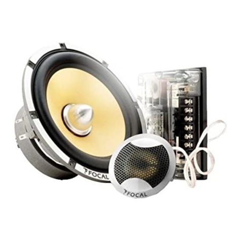 Focal K2 Power 100 KRS User manual Focal K2 Power 100 KRS User manual