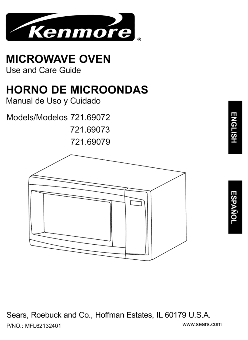 Kenmore 6907 - 7 Cubic Feet Counter Top Microwave User manual