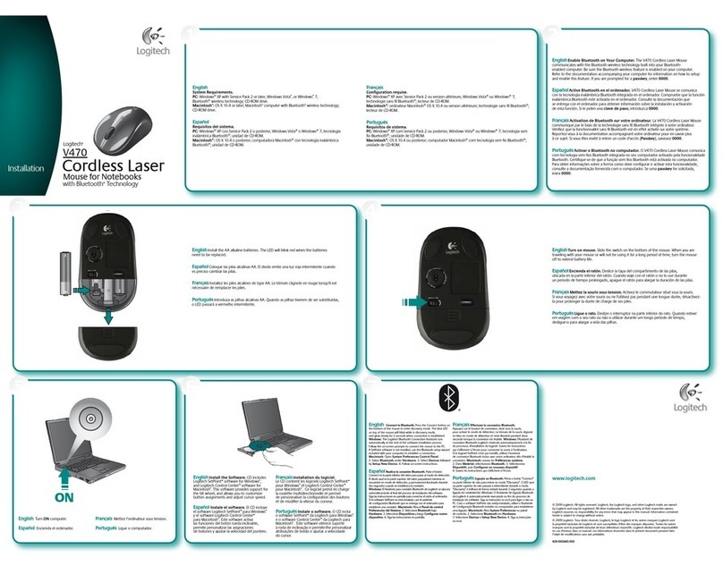 Logitech V470 - Cordless Laser Mouse Installation