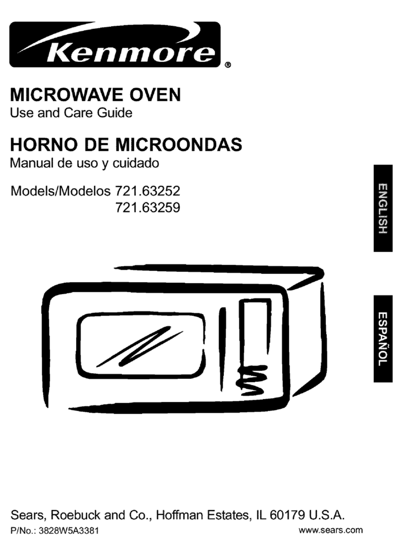 Kenmore 6325 - 1.2 cu. Ft. Countertop Microwave User manual