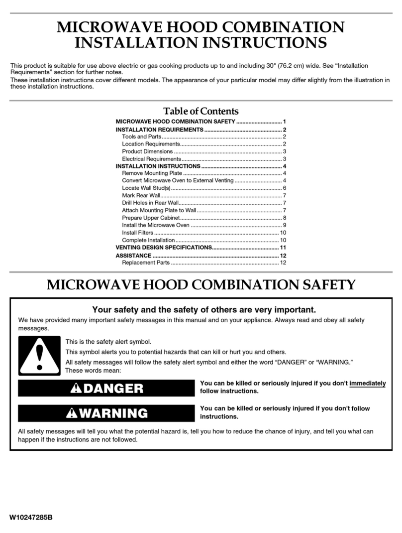 KitchenAid KHHC2090SSS - Architect II 2.0 cu. ft. 1200... User manual