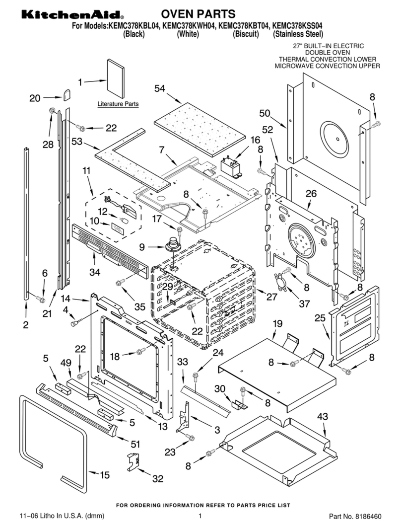 KitchenAid KEMC378KSS - ARCHITECT Series 27'' Microwave Combination Double Wall... User manual