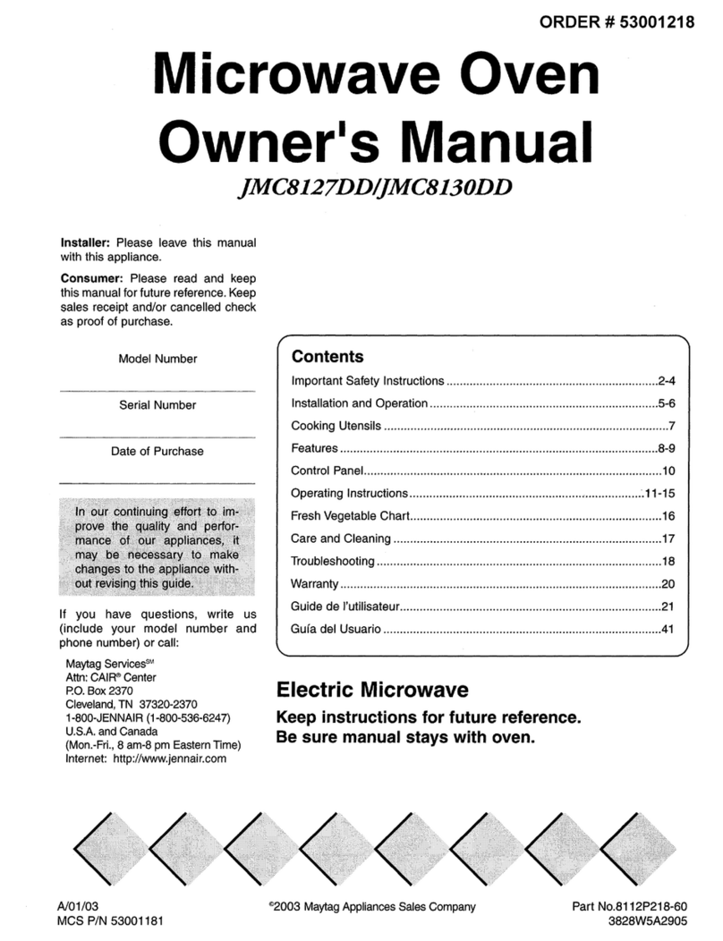 LG JMC8127DDS owner's manual