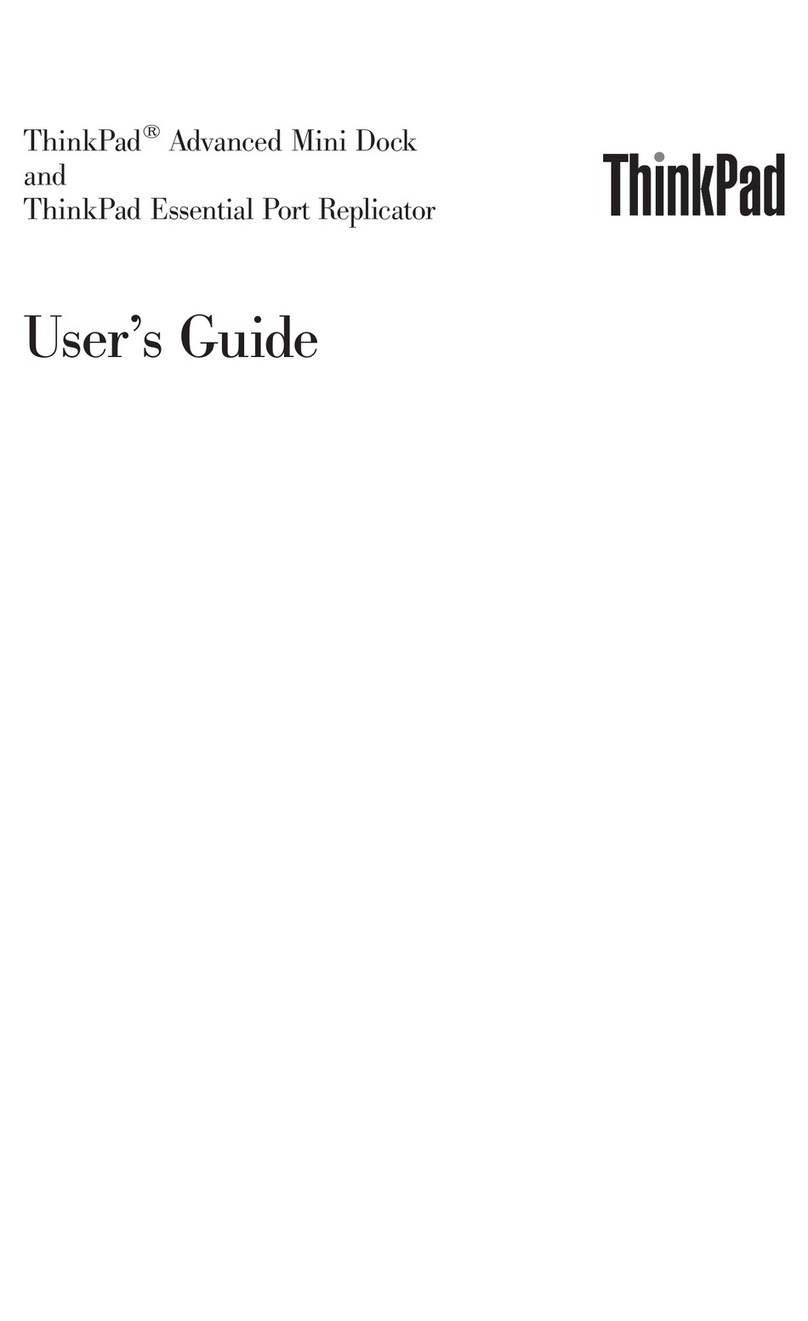 Lenovo 250510W - ThinkPad Essential Port Replicator user guide