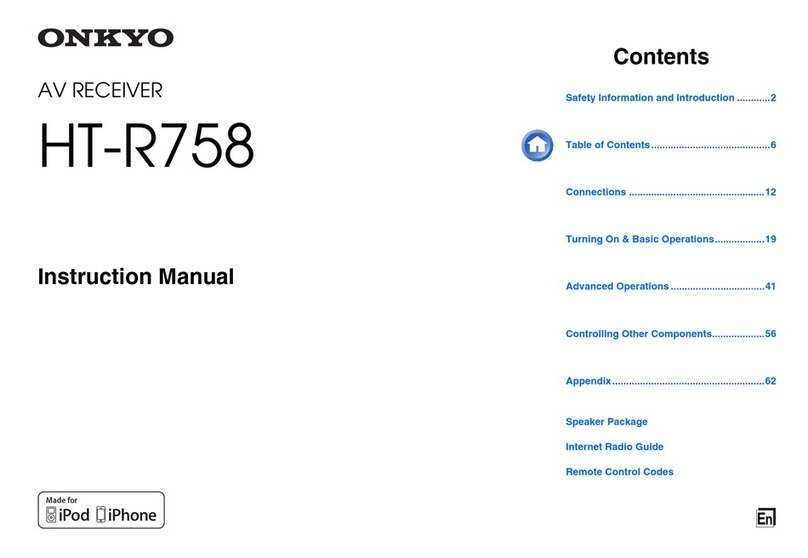 Onkyo HT-S6500 User manual Onkyo HT-S6500 User manual