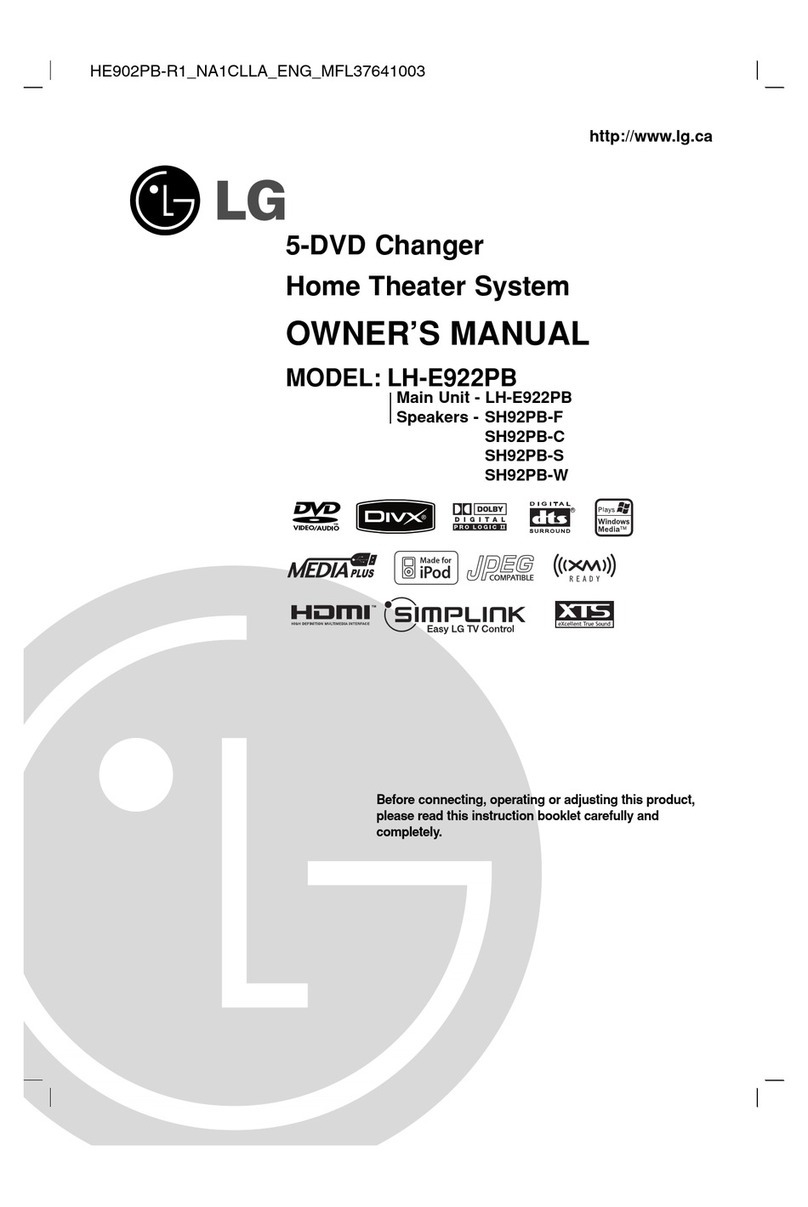 LG LH-E922PB User manual
