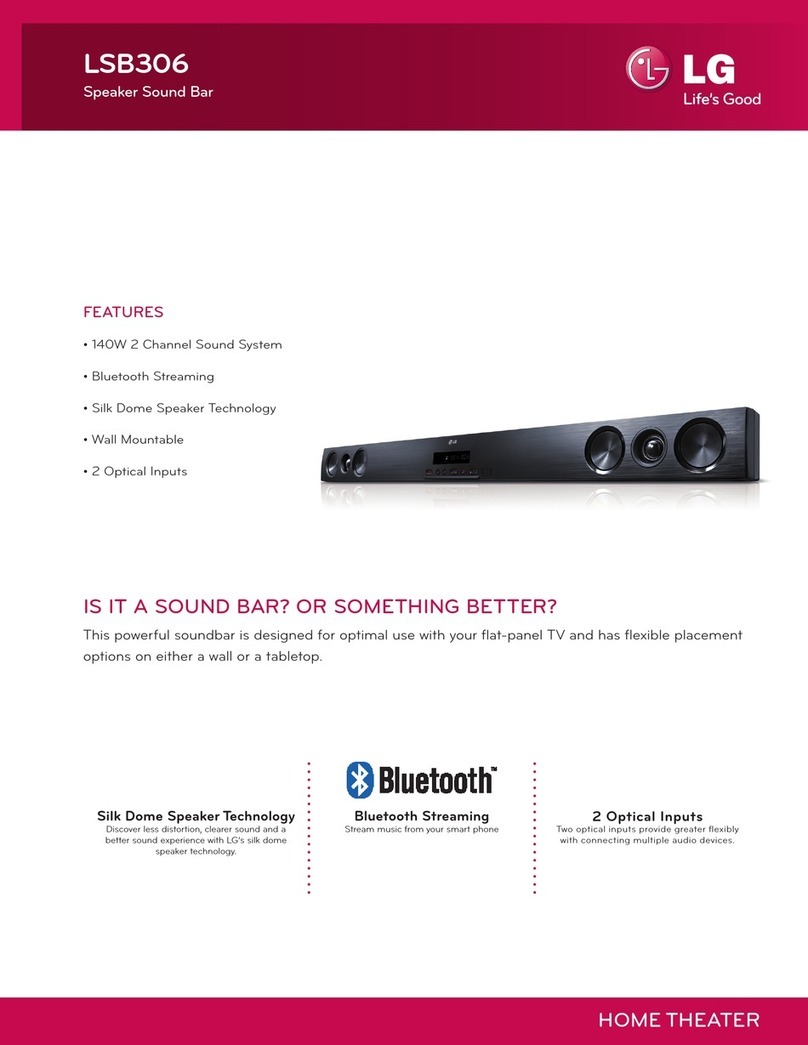 LG LSB306 User manual
