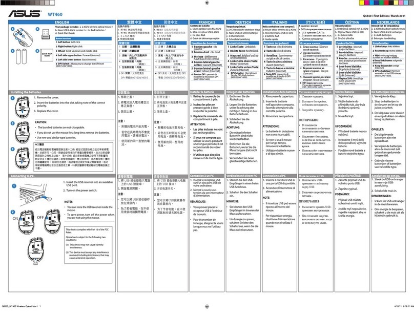 Asus WT460 User manual