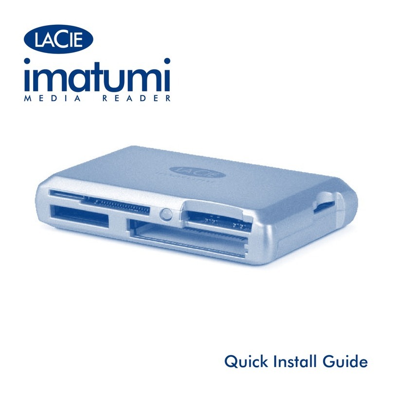 LaCie 108618 - Imatumi Media Reader Card Quick install guide