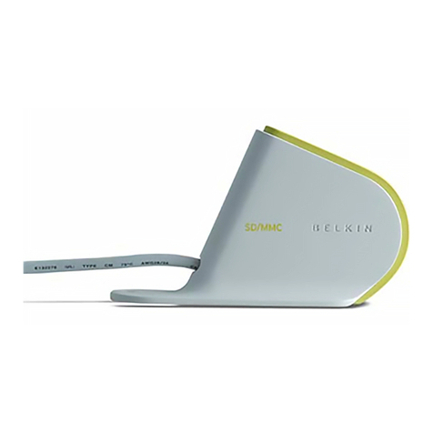 Belkin F5U143 - USB Media Reader/Writer Card Reader User manual