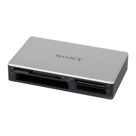 Sony MRW62E - USB 2.0 Flash Memory Card Reader operating instructions