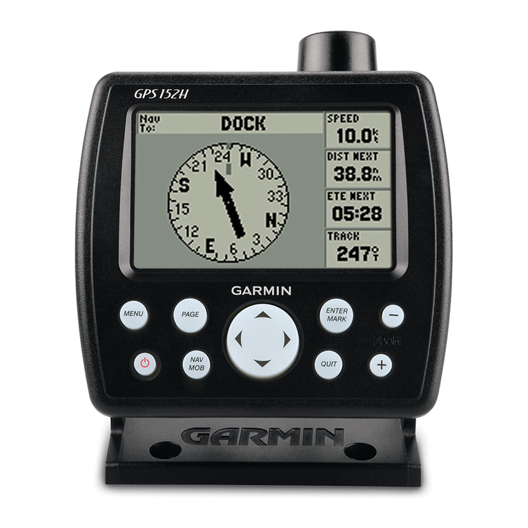 Garmin GPS 152H Reference guide