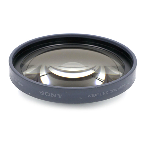 Sony VCL-MHG07 - HIGH GRADE 0.7X WIDE-ANGLE LENS User manual Sony VCL-MHG07 - HIGH GRADE 0.7X WIDE-ANGLE LENS User manual