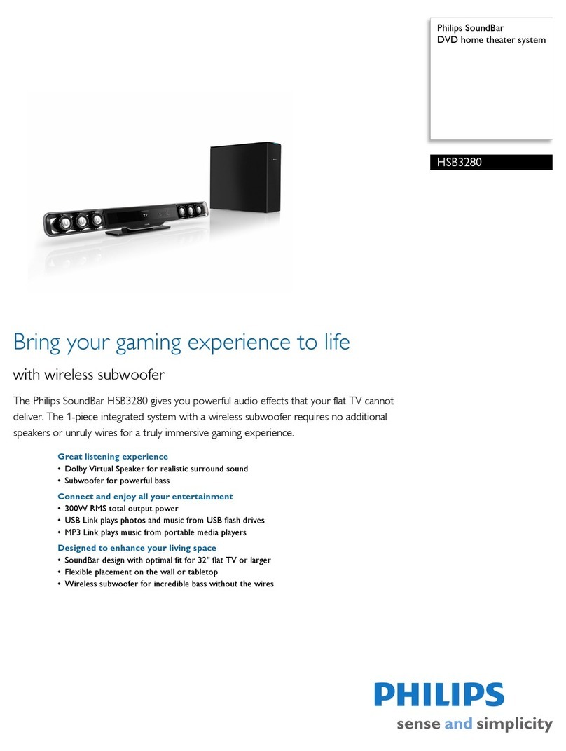 Philips HSB3280 Specifications