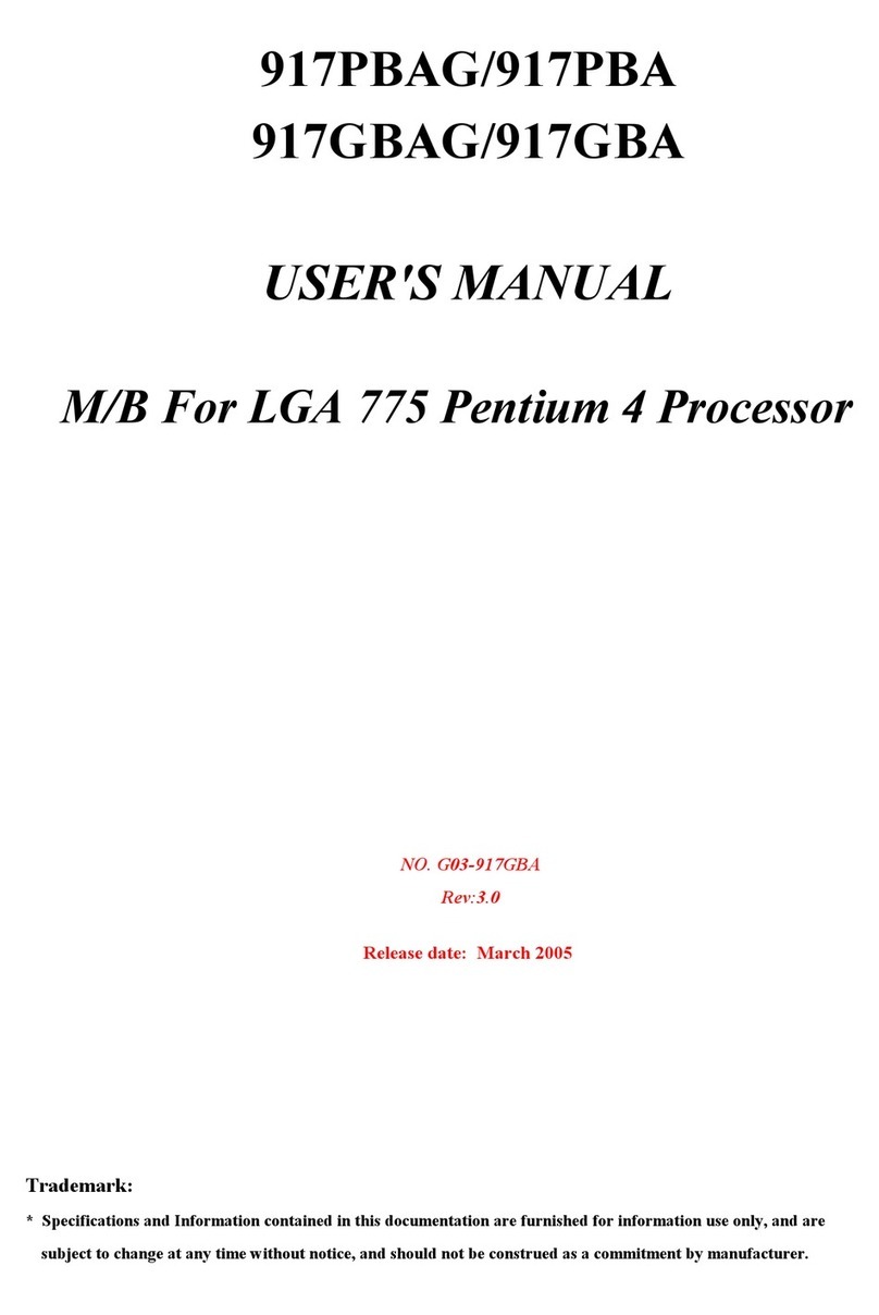 JETWAY 917GBAR3A User manual