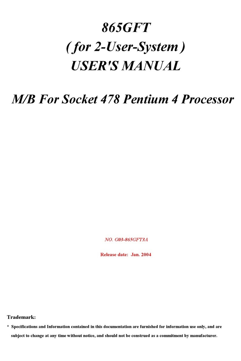 JETWAY 865GFTR3A user manual