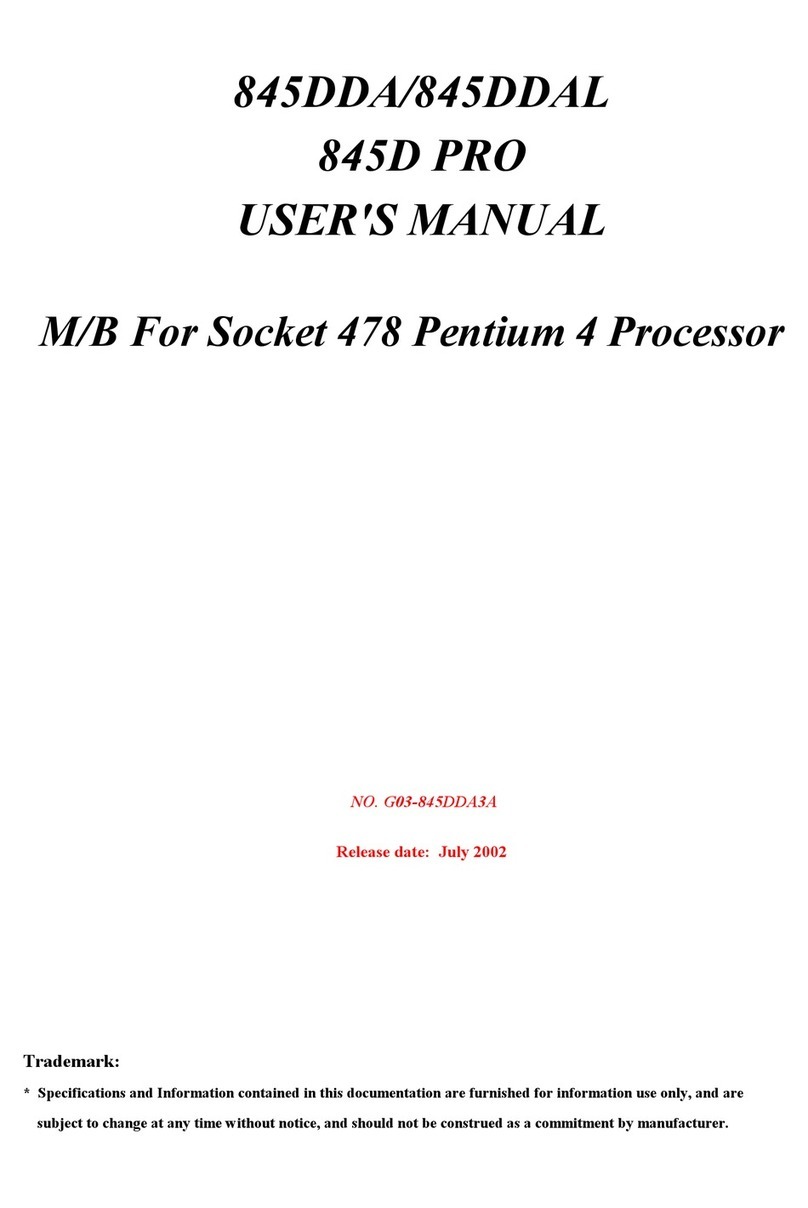 JETWAY 845DDA3A User manual