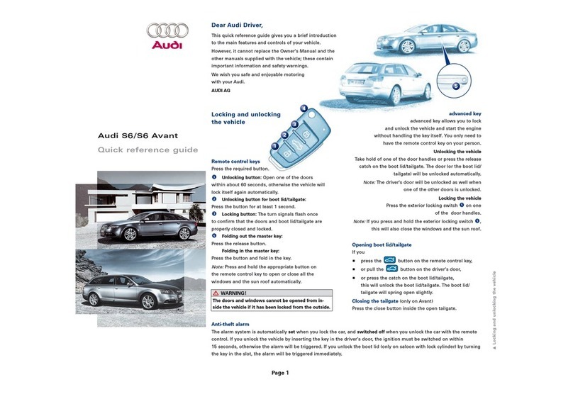 Audi Audi S6 User manual