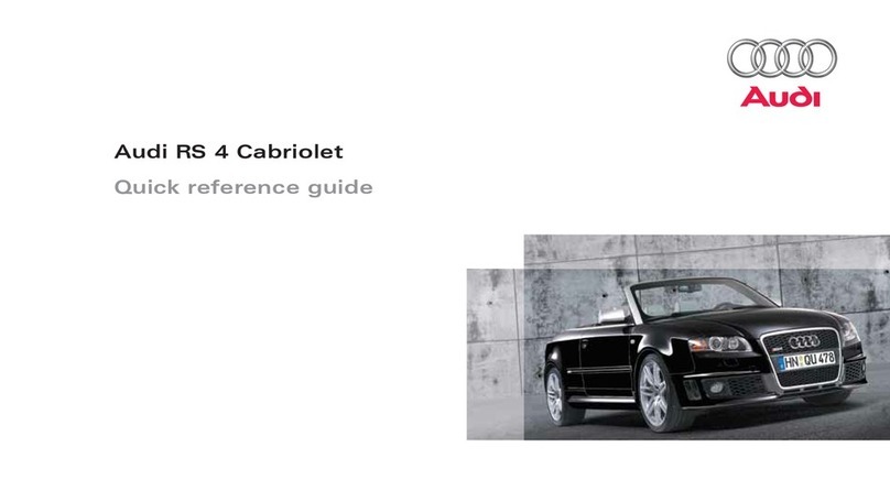 Audi RS 4 CABRIOLET User manual