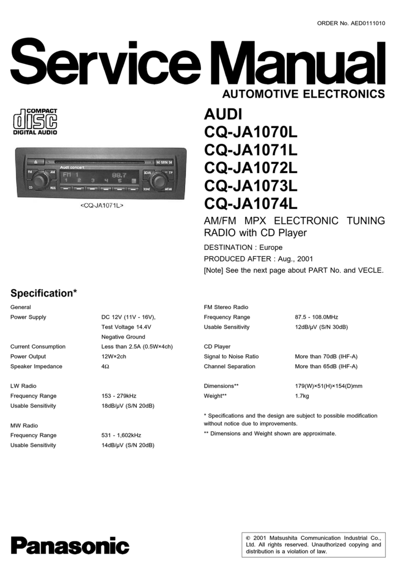 Panasonic CQ-JA1070L User manual