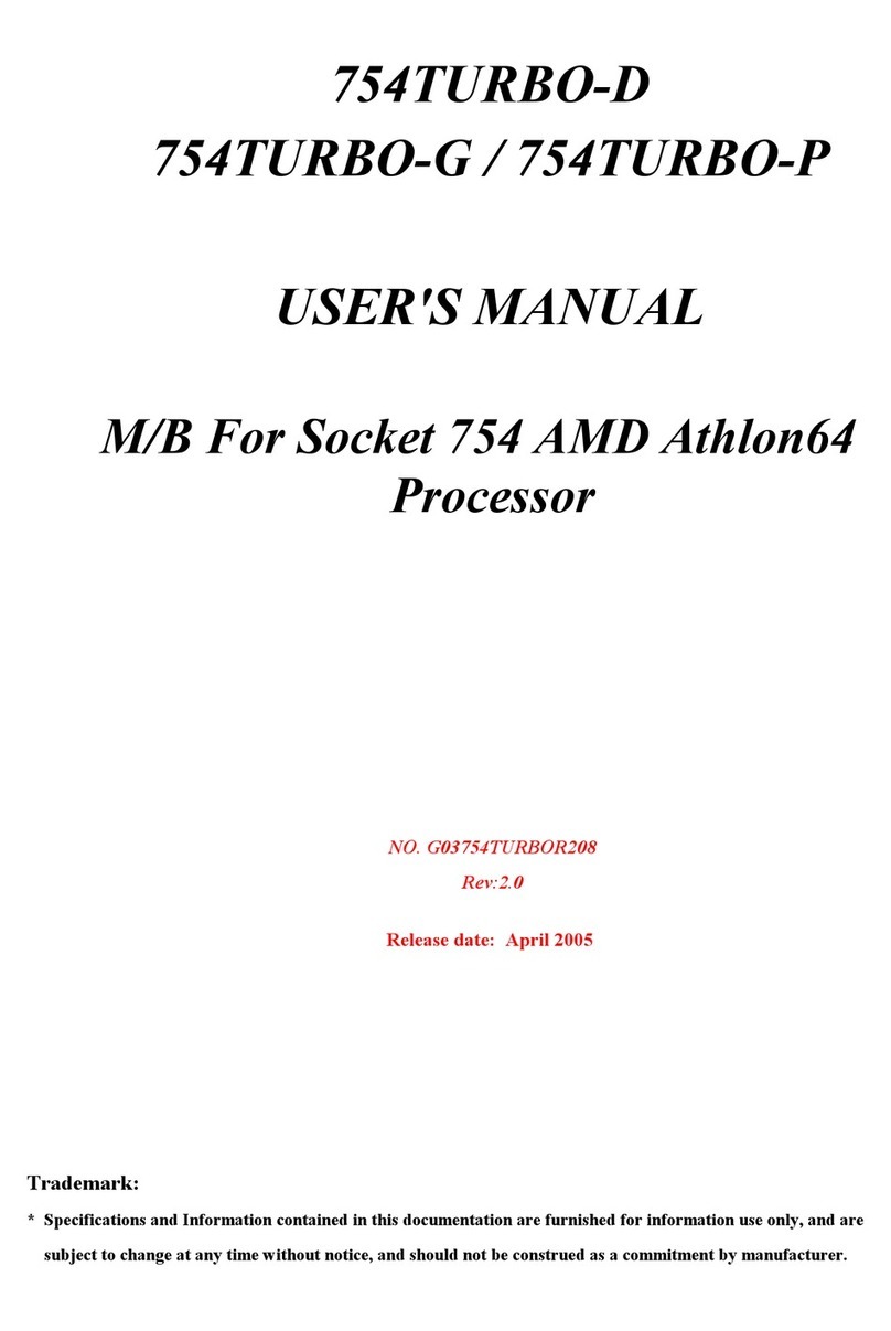 JETWAY 754TURBOR208 user manual