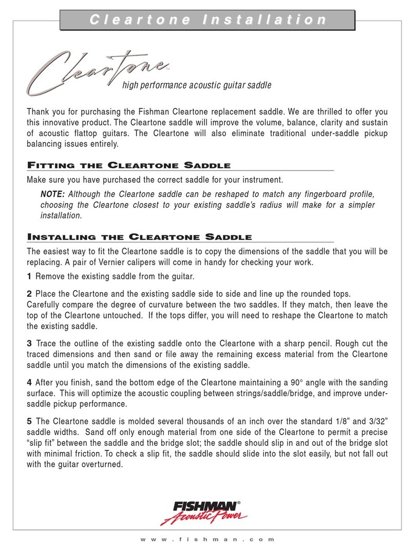 Fishman CLEARTONE User manual