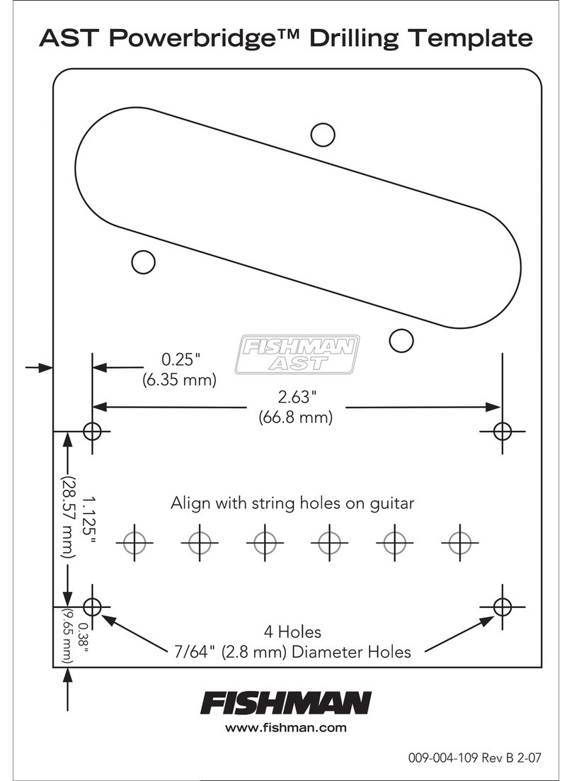 Fishman AST POWERBRIDGE - DRILLING User manual