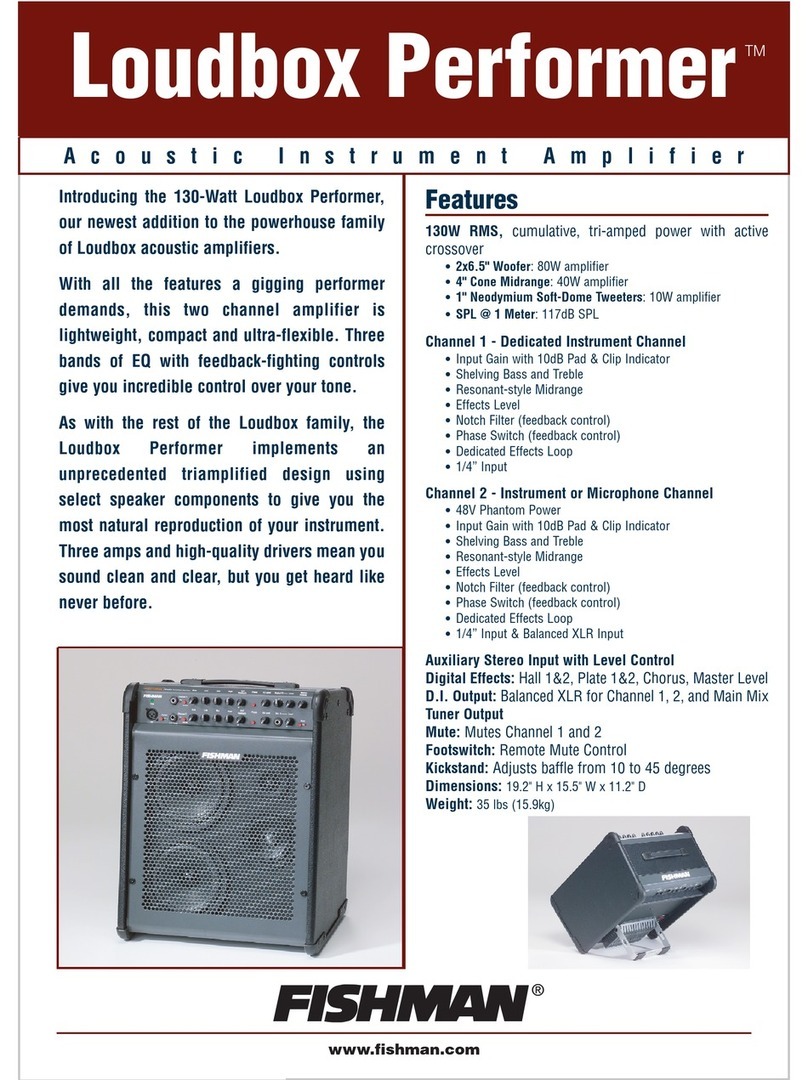 Fishman Loudbox Performer Owner's manual