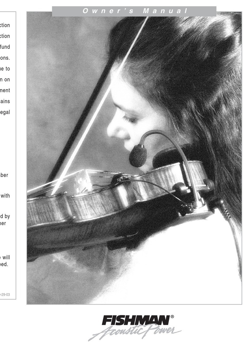 Fishman CONCERTMASTER User manual