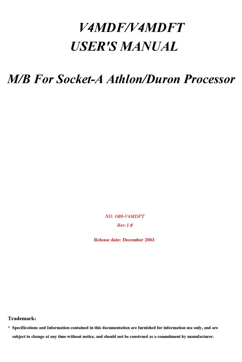 JETWAY V4MDFTR1A User manual