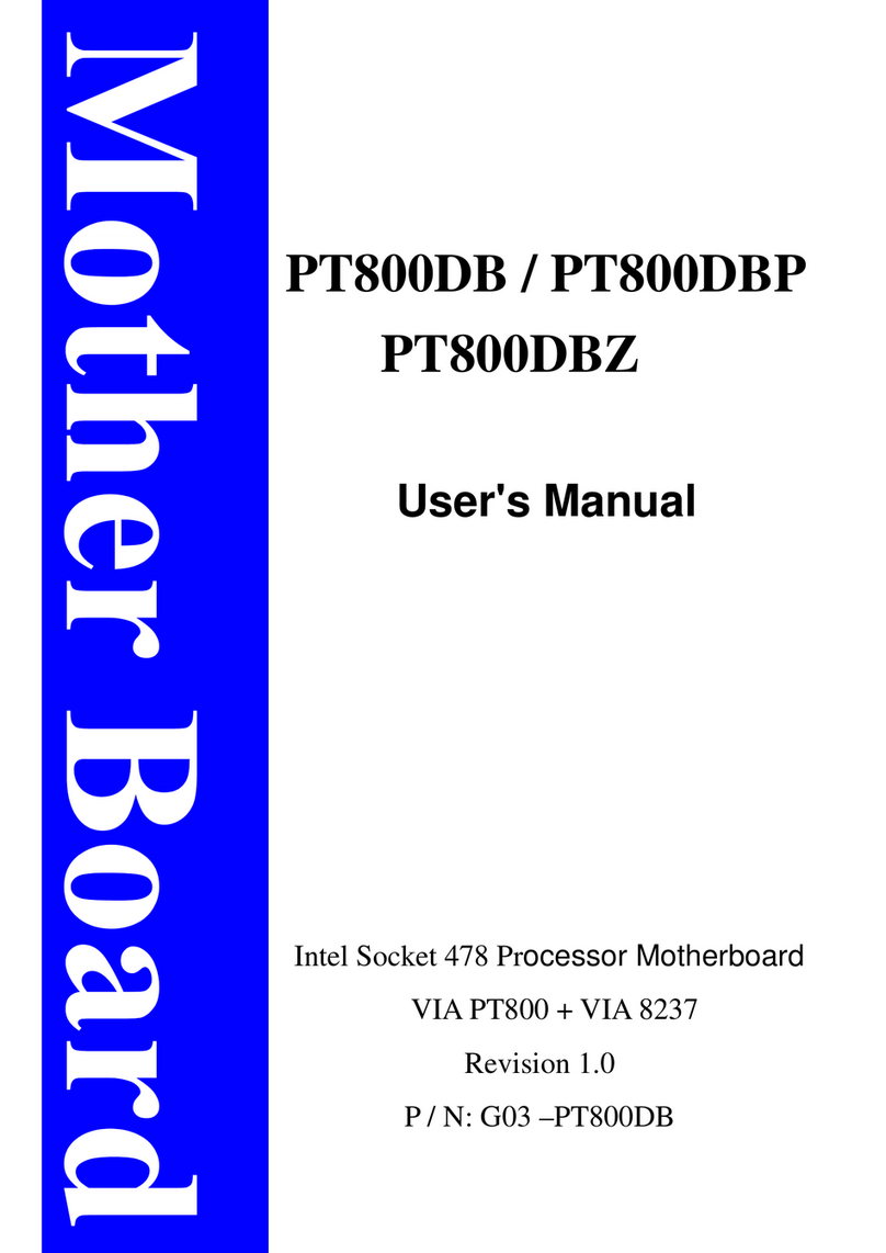 JETWAY PT800DB - REV 1.0 user manual