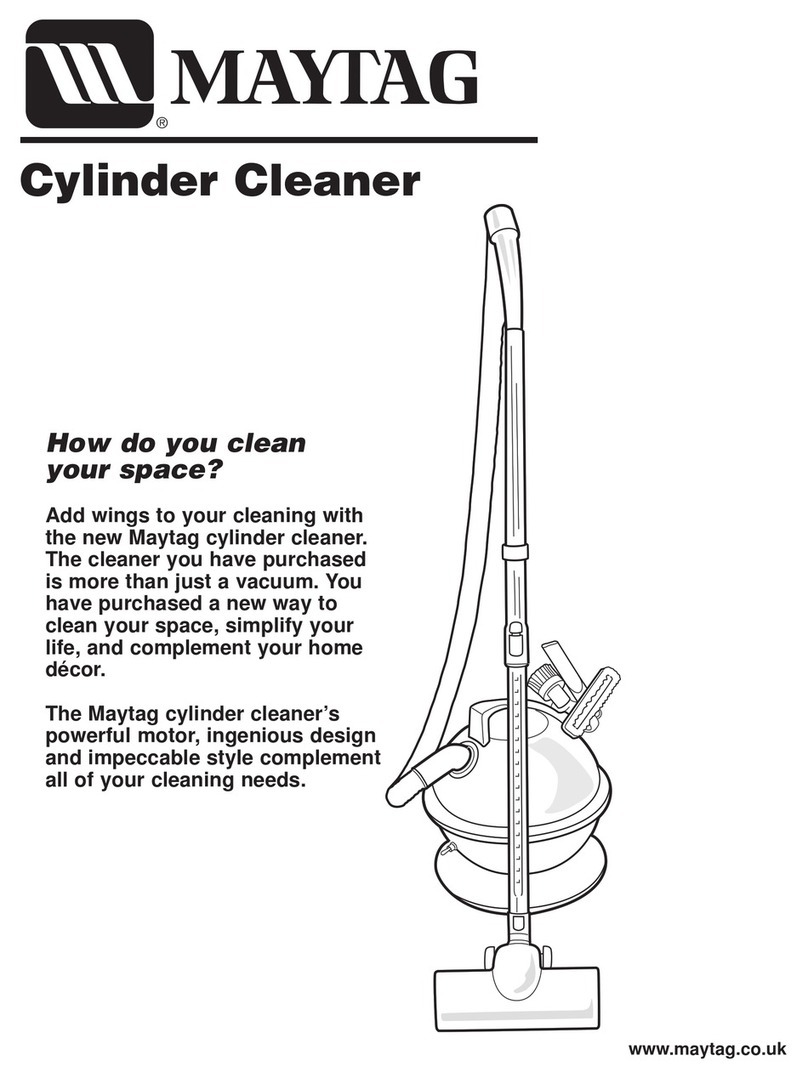Maytag CYLINDER CLEANER User manual