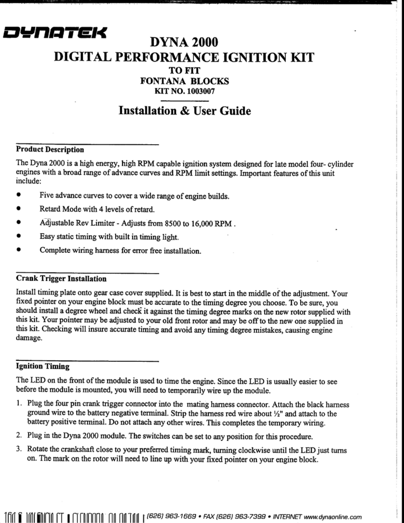 DYNATEK 1003007FONTANASPRINT Operation manual