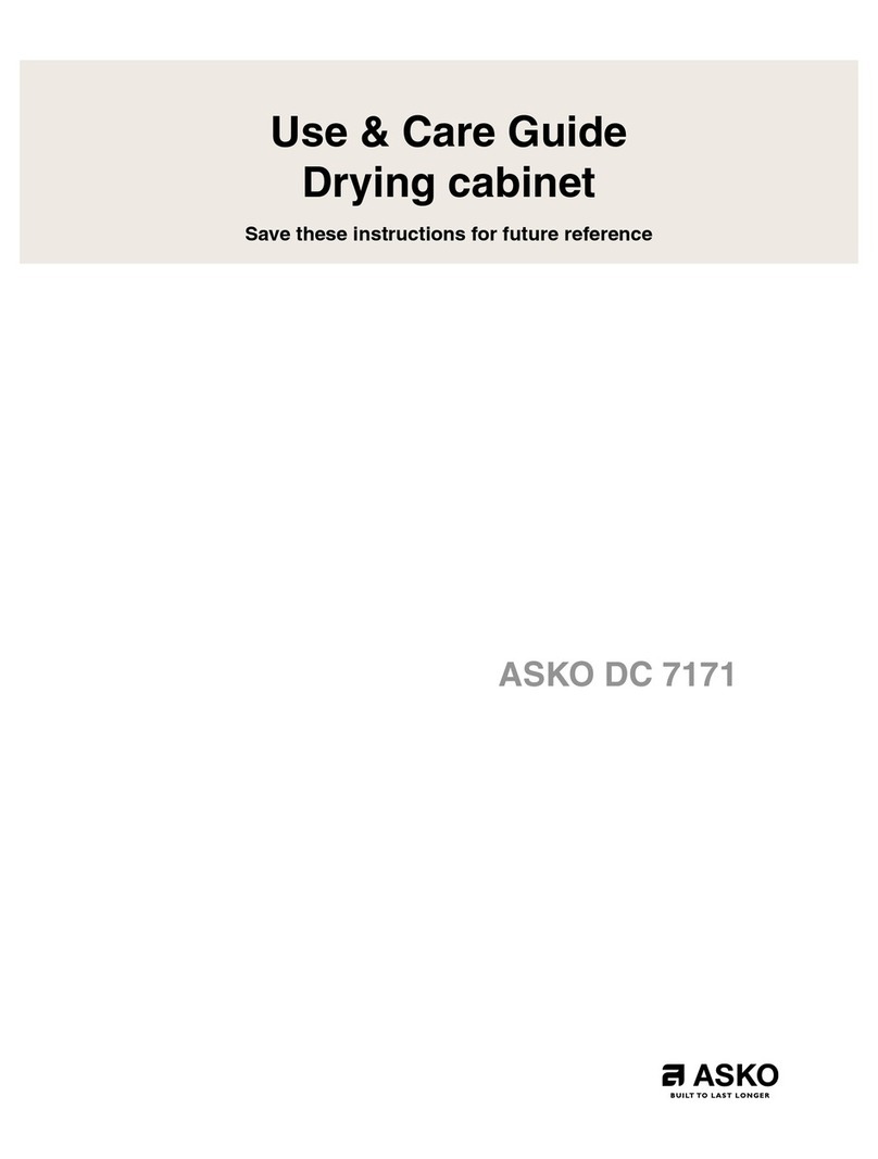 Asko DC 7171 User manual