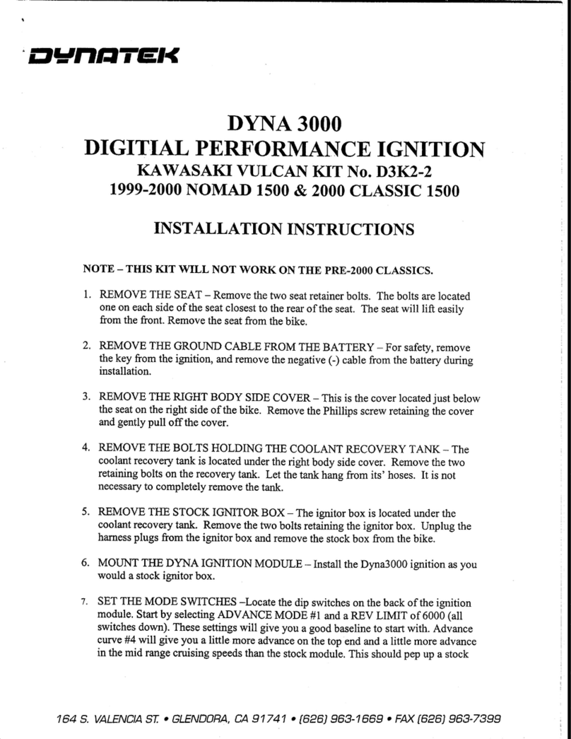 DYNATEK D3K2-2 installation instructions DYNATEK D3K2-2 installation instructions