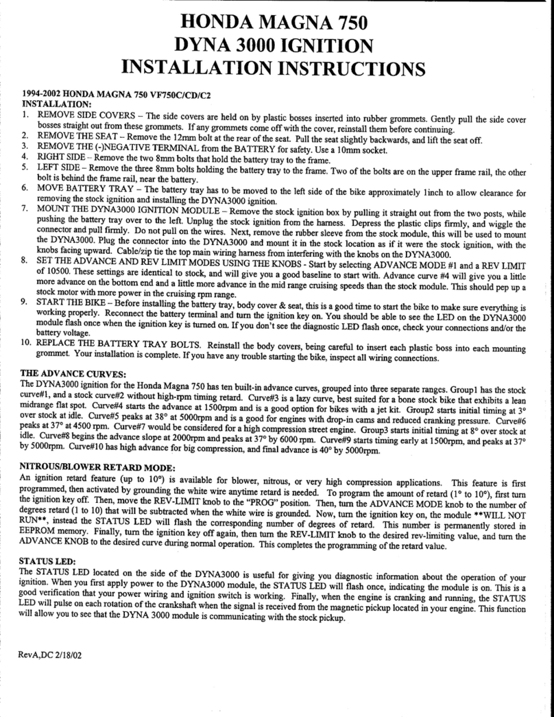DYNATEK D3K1-5 installation instructions