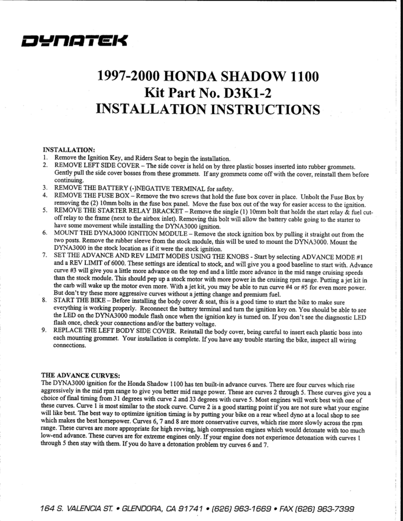 DYNATEK D3K1-2 User manual DYNATEK D3K1-2 User manual