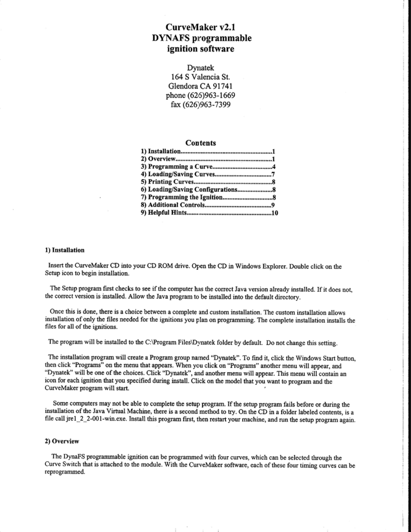 DYNATEK CURVEMAKER V21 manual DYNATEK CURVEMAKER V21 manual
