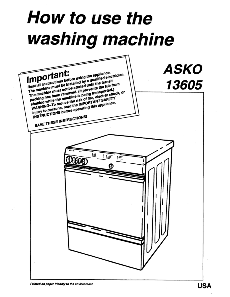 Asko 13605 - User manual