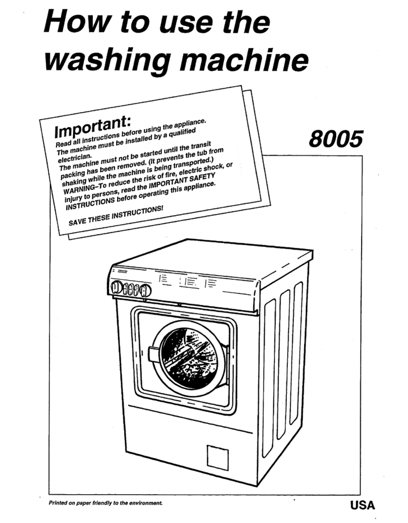 Asko 8005 - quick start guide